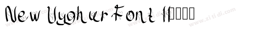 New Uyghur Font 11字体转换